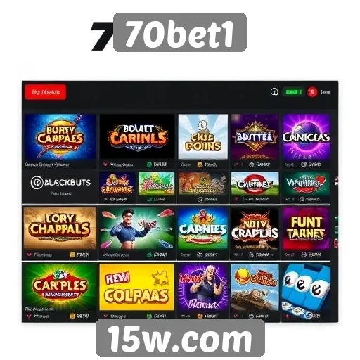 Análise das opções de jogos disponíveis no site 70bet1