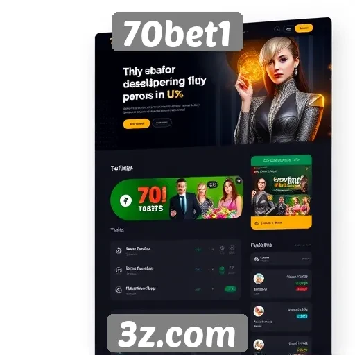 Interface e usabilidade do site 70bet1 para usuários