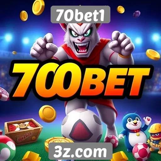 Variedade de jogos disponíveis no 70bet1
